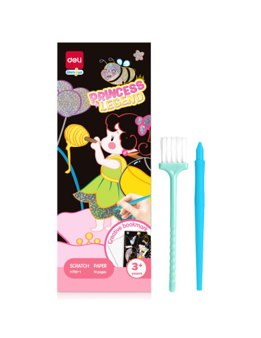 DLEH780-1,Set creativ 14 semne de carte carton razuibil Deli - Printese