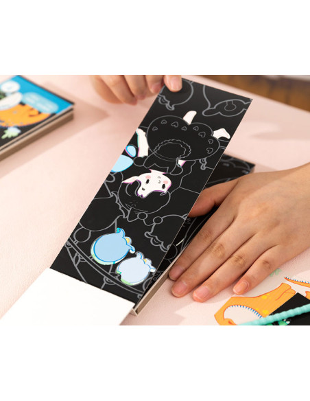 DLEH780-1,Set creativ 14 semne de carte carton razuibil Deli - Printese