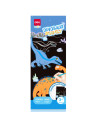 DLEH780-2,Set creativ 15 semne de carte carton razuibil Deli - Dinozauri