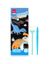 DLEH780-2,Set creativ 15 semne de carte carton razuibil Deli - Dinozauri