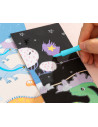 DLEH780-2,Set creativ 15 semne de carte carton razuibil Deli - Dinozauri