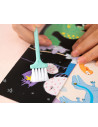 DLEH780-2,Set creativ 15 semne de carte carton razuibil Deli - Dinozauri