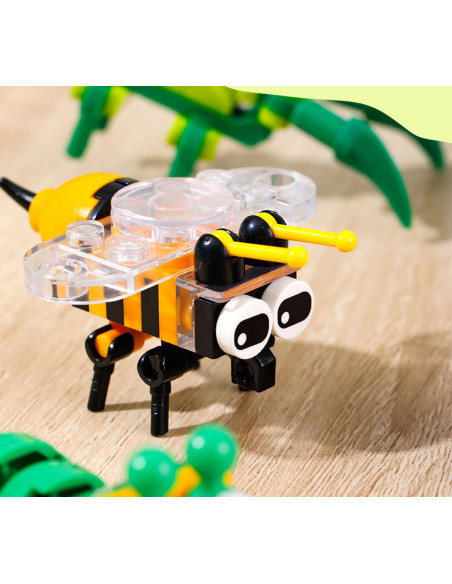 DLEH740,Blocuri constructii tip lego Deli, model insecte asortate