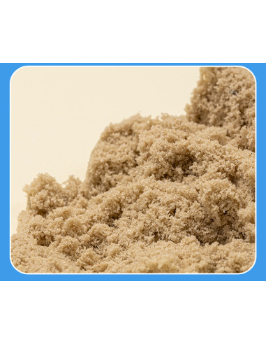 DLEY013-YL,Nisip kinetic Deli, galetusa 500g + 6 forme modelaj, Galben