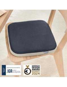 LZ65400089,Pernuta ergonomica pentru scaun ergo Leitz cu husa lavabila, Gri carbune 2