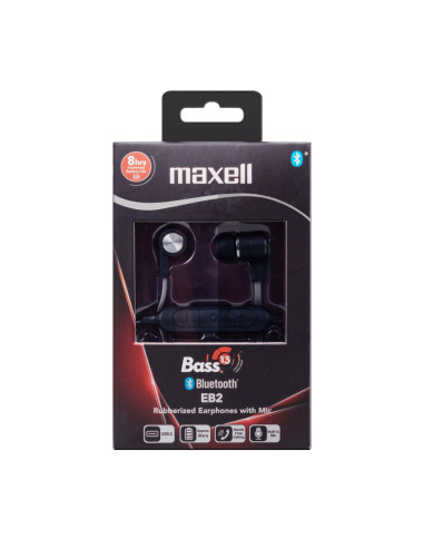 304022,Casti fara fir bluetooth cu microfon Bass-13 Maxell, Negre