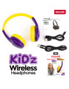 348366,Casti fara fir bluetooth hp-bt350 kidz violet/galben maxell