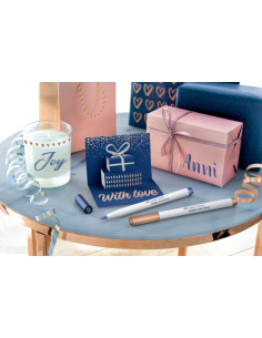 FC161006,Set 6 markere creative goldfaber culori metalizate happy celebration faber-castell 2