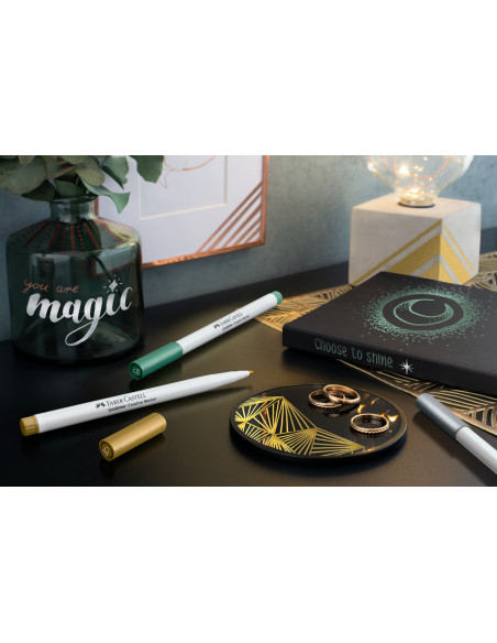 FC161107,Set 6 markere creative goldfaber culori metalizate 1.5mm faber-castell
