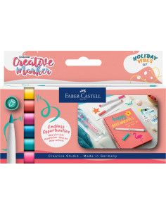 FC161013,Set 6 markere creative goldfaber holiday vibes b faber-castell