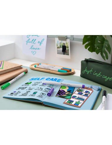 FC160603,Set 6 markere creative goldfaber creative haven 1.5mm faber-castell