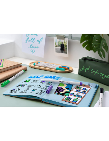 FC160603,Set 6 markere creative goldfaber creative haven 1.5mm faber-castell