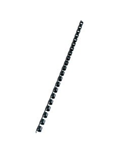 GBC4028177,Inel plastic 12mm negru pt 95 coli 100/cut gbc