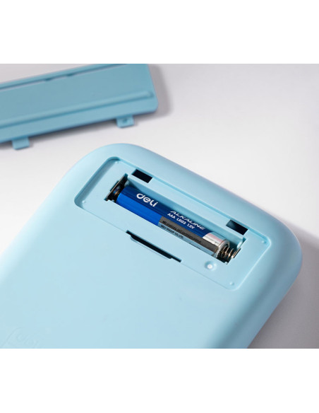 DLEM39-BL,Calculator birou 10dig taste multicolore albastru deli