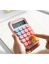 DLEM39-PK,Calculator birou 10dig taste multicolore roz deli