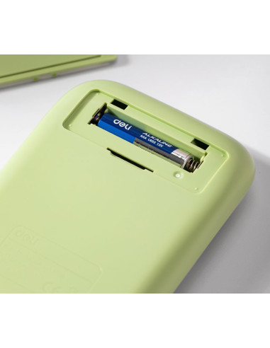 DLEM39-GR,Calculator birou 10dig taste multicolore verde deli