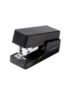 DLENS083C-BK,Capsator 12 coli 24/6 mini nusign negru marmorat deli