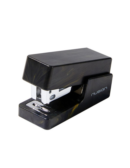 DLENS083C-BK,Capsator 12 coli 24/6 mini nusign negru marmorat deli