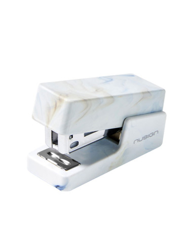 DLENS083C-WH,Capsator 12 coli 24/6 mini nusign alb marmorat deli