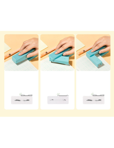 DLENS089-BL,Capsator rotativ 20 coli 24/6 nusign albastru deli
