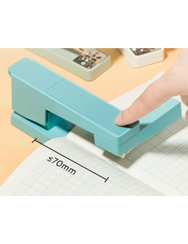 DLENS089-BL,Capsator rotativ 20 coli 24/6 nusign albastru deli