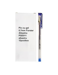 Set 12 pixuri cu gel Forster 0.7 mm, Albastru