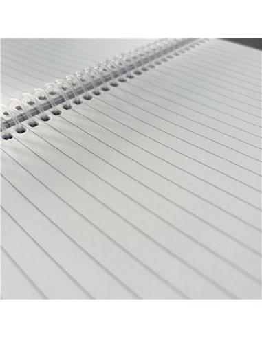 Set 6 caiete A5 Daco cu spira, dictando, 70 g/mp, 96 file, coperta plastic, Culori asortate