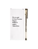 Set 12 pixuri cu gel Forster 0.7 mm, Negru