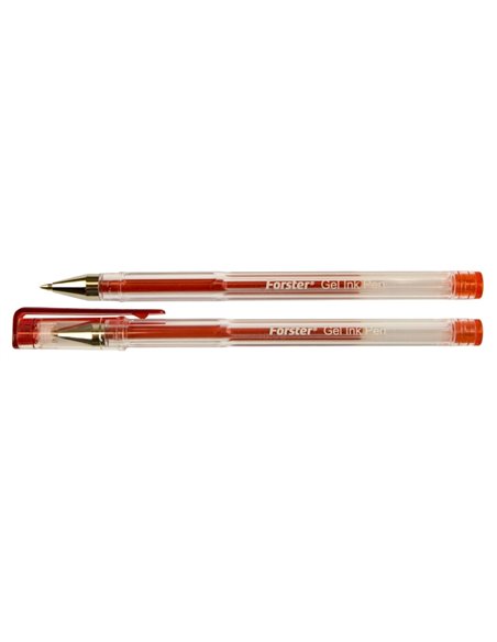 Set 12 pixuri cu gel Forster 0.7 mm, Rosu