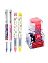 Set 4 stilouri Ecada cu penita ascunsa + 30 rezerve cerneala, Motiv magic fantasy