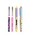 Set 4 stilouri Ecada cu penita ascunsa + 30 rezerve cerneala, Motiv magic fantasy