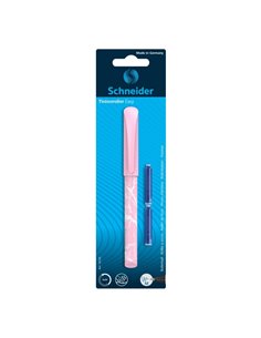 Roller Schneider Easy + 2 rezerve cerneala albastra, blister, Roz