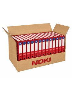 Set 25 Bibliorafturi A4 Noki, 7.5 cm, Rosii