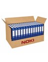 Set 25 Bibliorafturi plastifiate A4 Noki, 7.5 cm, Albastre