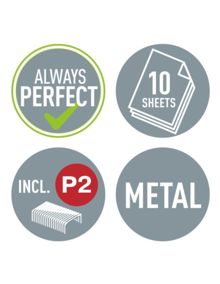 L-55281036,Capsator metalic LEITZ WOW 5528 MINI NeXXt Series, 10 coli, 1000 capse P2 incluse, albastru