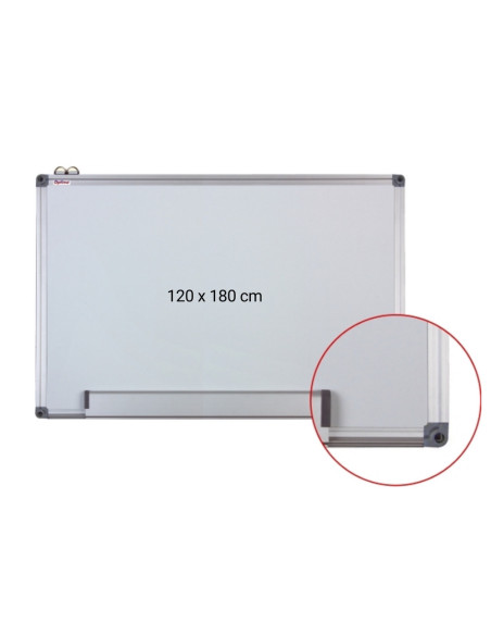OP-20120180,Tabla alba magnetica cu rama din aluminiu, 120 x 180 cm, Optima