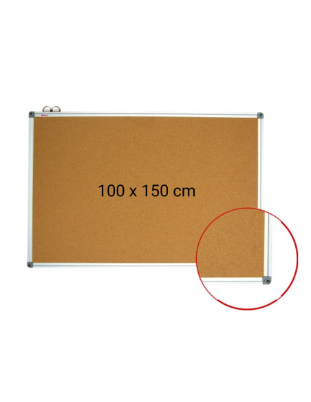 OP-30100150,Panou pluta cu rama din aluminiu, 100 x 150 cm, Optima