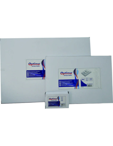 OP-75003100,Folie laminare Optima, A3 (303 x 426 mm), 100 microni, 100 folii/top