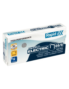 RA-24867800,Capse Rapid Strong, 66/6, pentru capsator electric, 2-20 coli, 5000 buc/cutie