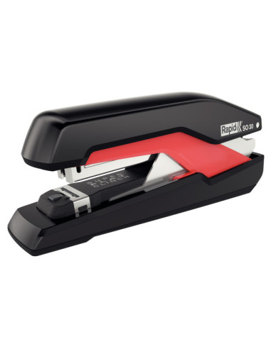 RA-5000547,Capsator metalic Rapid Supreme Omnipress SO30, 30 coli, capsare plata, cutie, rosu-negru -full strip