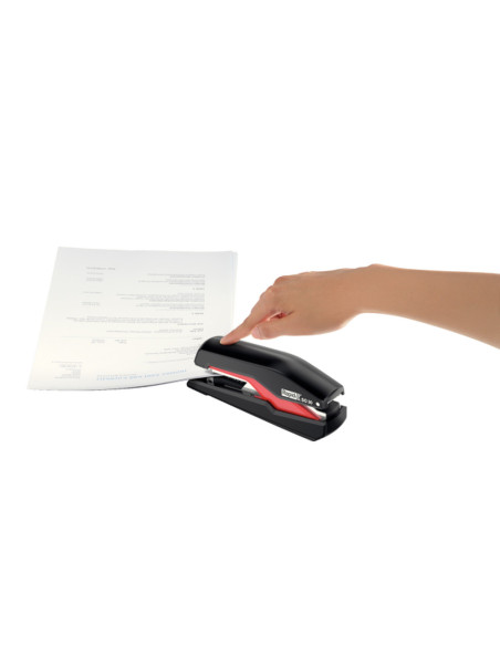RA-5000547,Capsator metalic Rapid Supreme Omnipress SO30, 30 coli, capsare plata, cutie, rosu-negru -full strip