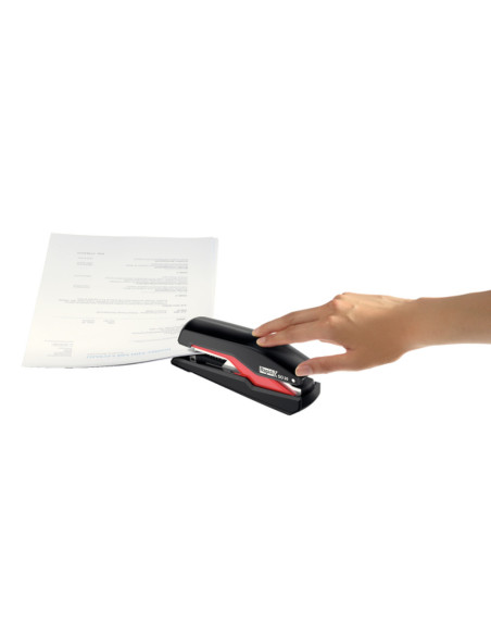 RA-5000547,Capsator metalic Rapid Supreme Omnipress SO30, 30 coli, capsare plata, cutie, rosu-negru -full strip