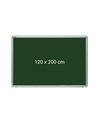 OP-22120200,Tabla verde magnetica cu rama din aluminiu, 120 x 200 cm, pentru creta, Optima