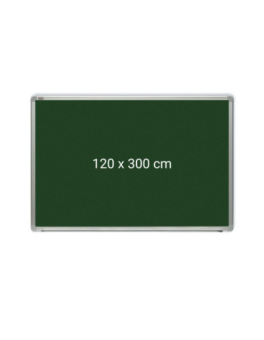 OP-22120300,Tabla verde magnetica cu rama din aluminiu, 120 x 300 cm, pentru creta, Optima