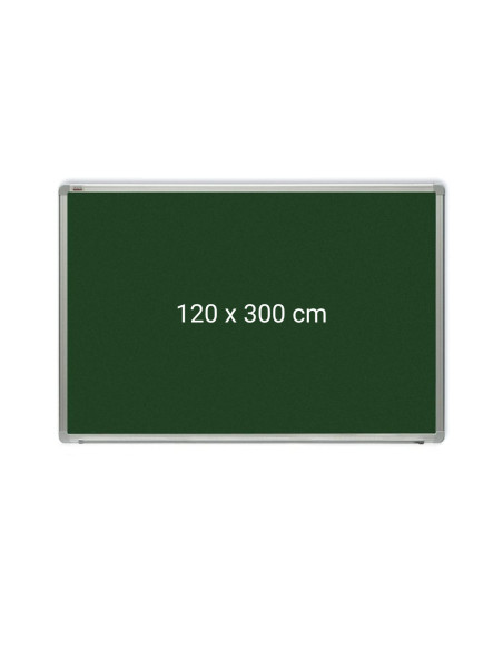 OP-22120300,Tabla verde magnetica cu rama din aluminiu, 120 x 300 cm, pentru creta, Optima