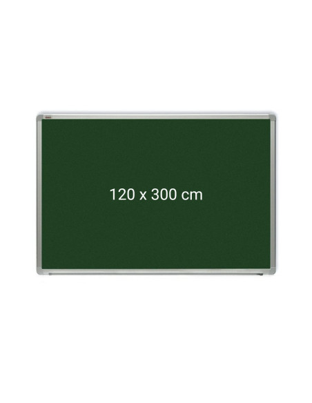 OP-22120300,Tabla verde magnetica cu rama din aluminiu, 120 x 300 cm, pentru creta, Optima