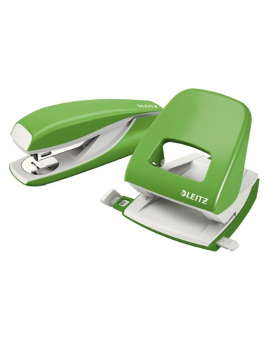L-55020050,Capsator metalic LEITZ 5502 NeXXt Series, 30 coli, 200 capse P3 incluse, verde-deschis