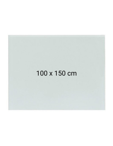 OP-23100150,Tabla alba magnetica din sticla, 100 x 150 cm, Optima + Kit (burete, spray, magneti)