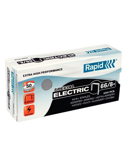 RA-24868000,Capse Rapid Super Strong, 66/8+, pentru capsator electric, 5000 buc/cutie