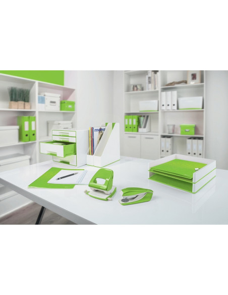 L-55021054,Capsator metalic LEITZ WOW 5502 NeXXt Series, 30 coli, 200 capse P3 incluse, verde